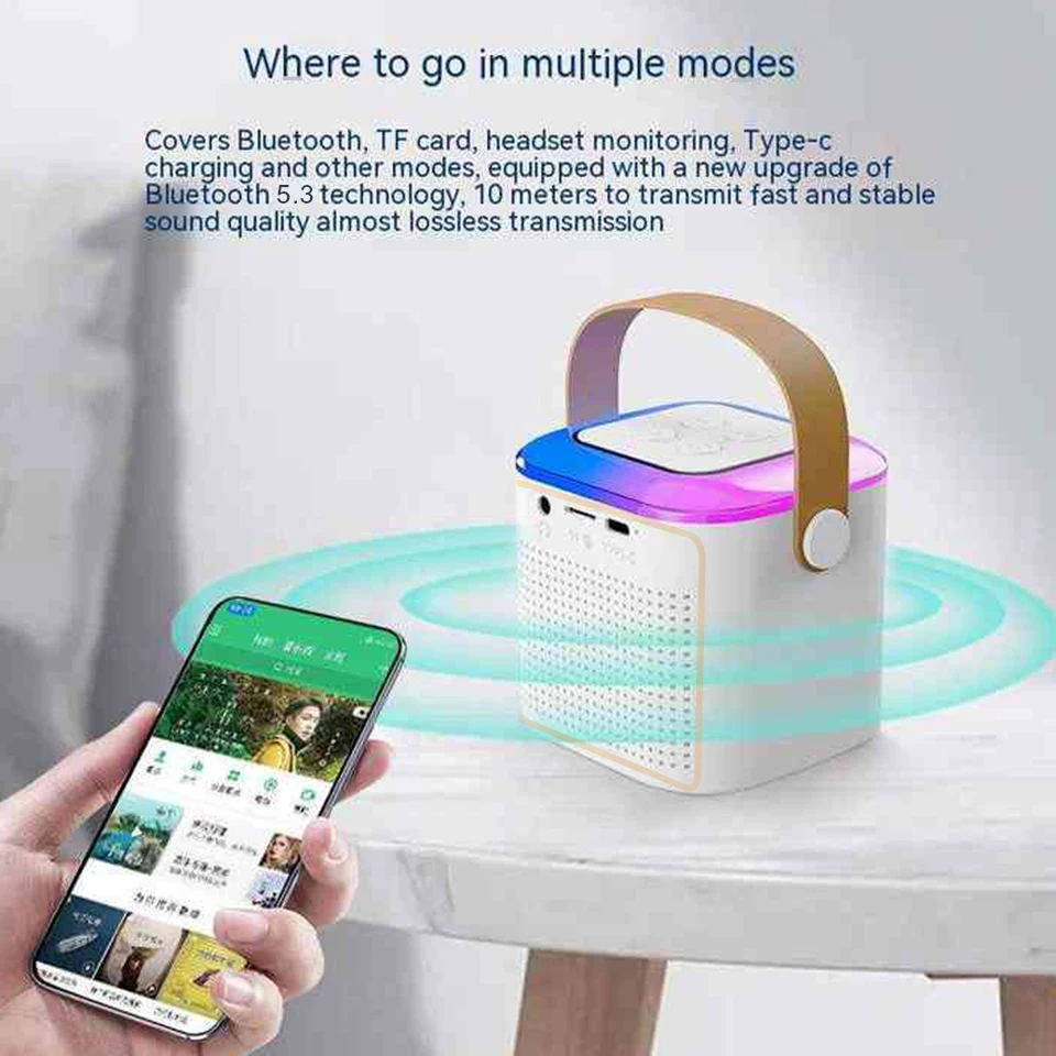 Dj Gaming Best Wireless Speakers Bluetooth Party Box Speaker Portable Mini Karaoke Portable Bluetooth Speaker With Wireless Mic