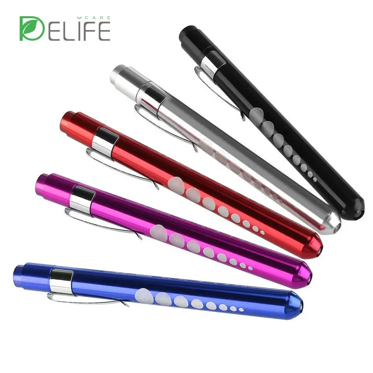 Nurse Flashlight Medical Pen Torch Doctors Pen Light EDC Flashlight with Clip Battery Aluminium Alloy LED Aluminum Alloy CN;JIA