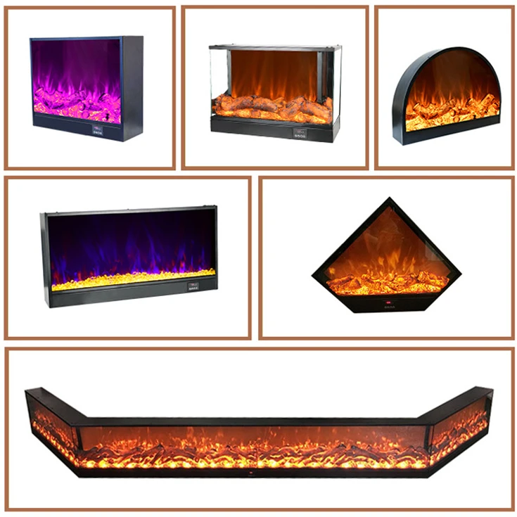 Ornamental electronic fireplace dining bar LED decorative fireplace non-standard custom villa decorative cabinet simulation fire