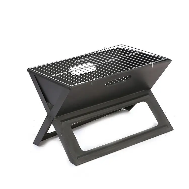 Small Size of X Style Japanese Notebook Foldable/Folding BBQ Barbecue Kebab Charcoal Camping Grills