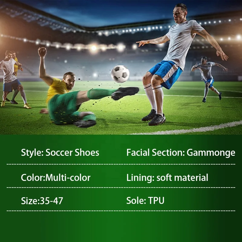 Custom Soccer match shoes outdoor training soccer shoes for men football shoes