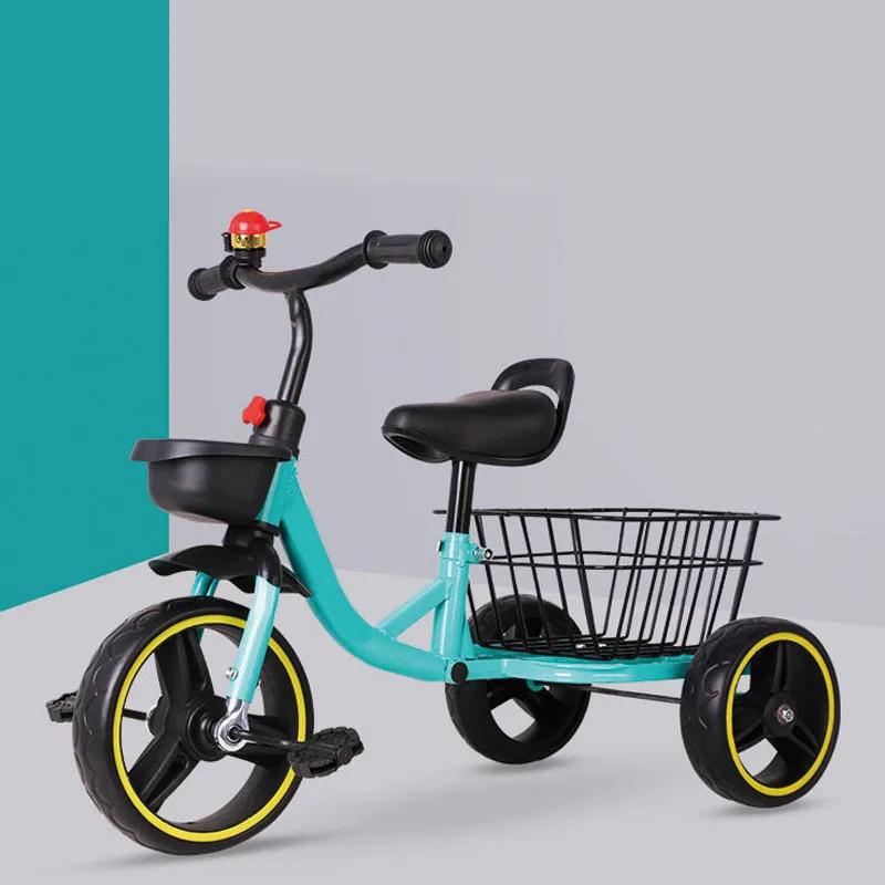 2022 china factory lightweight steel baby tricycle bike/wholesale air tire toddler 3 wheel car ride on toy