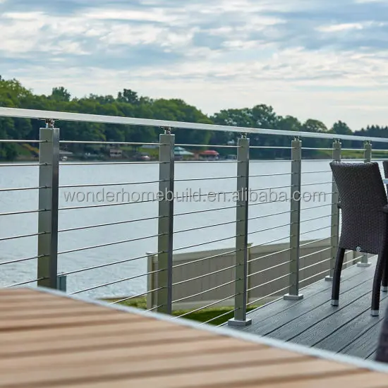 Cable balustrade kits price stainless steel wire rope railing