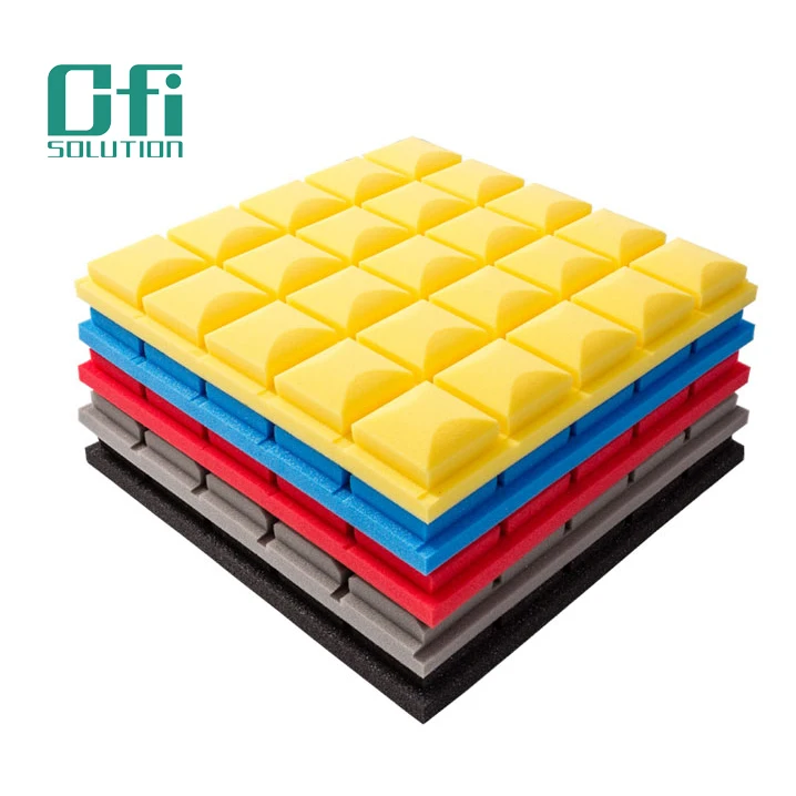 Eco-friendly Acoustic Foam Panels Hot Sell Soundproof Foam Noise Absorbing Panels