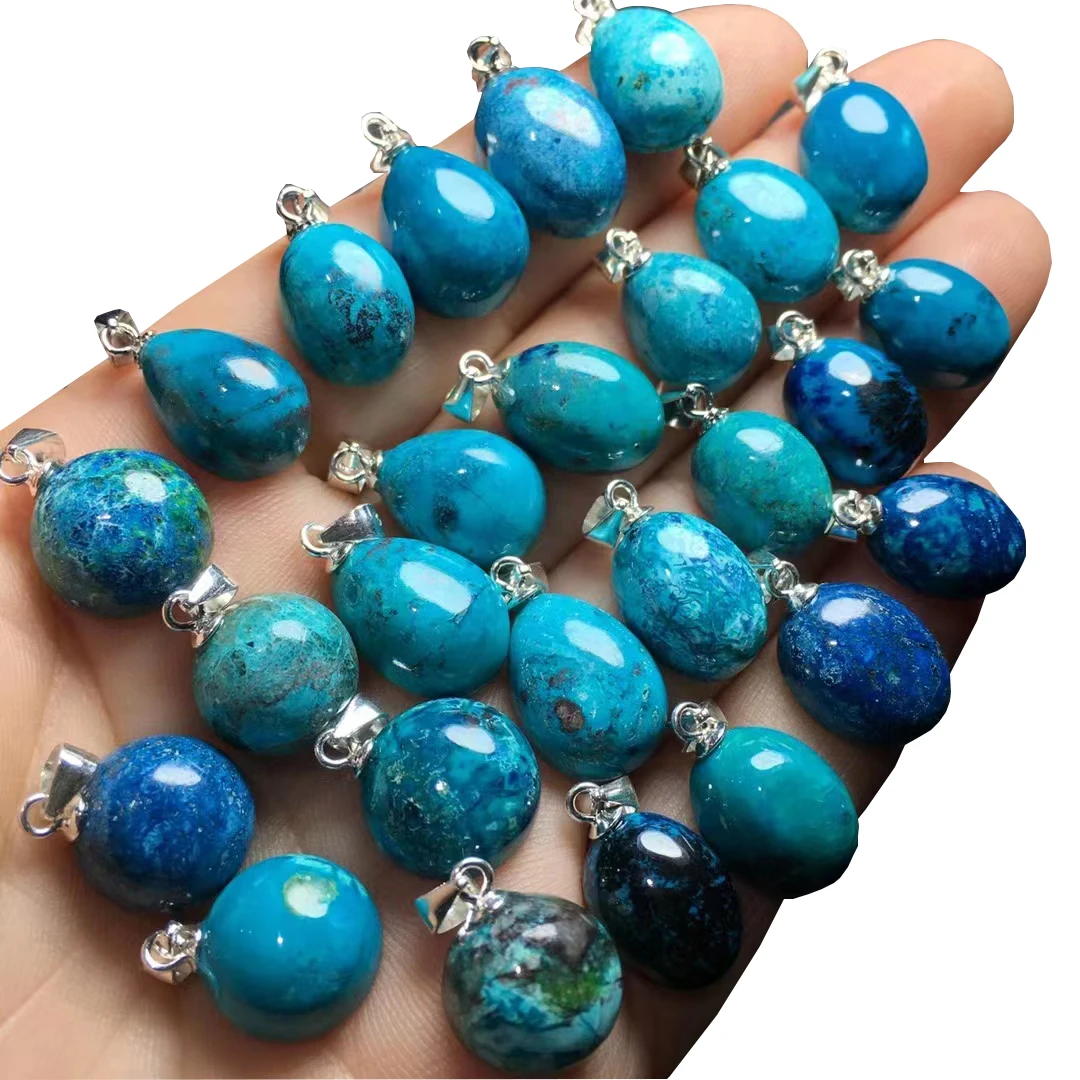 Wholesale High Quality Crystal Pendant Fynchenite Chrysocolla Phoenix Stone Pendant