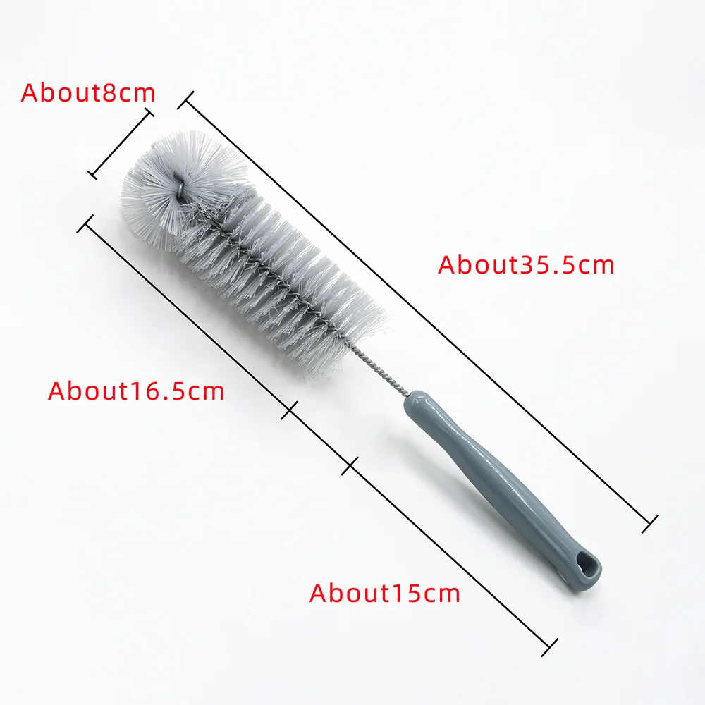Elbow brush water cup cleaning brush with plastic handle nylon cleaning brush