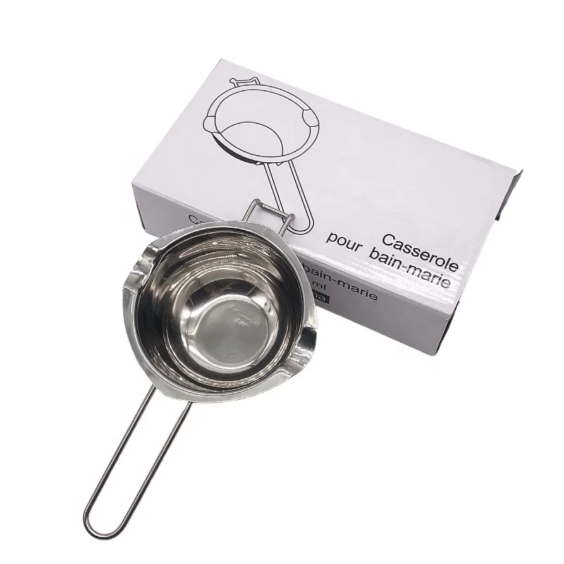 Baking Tool Mixing Candy Candle Fountains Stainless Steel Cheese Butter Chocolate Melting Pot with Pouring Spouts