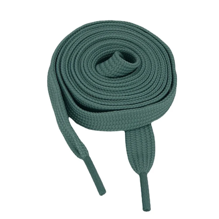 Custom Flat Shoelace Drawstring Cord With Tips For Garment