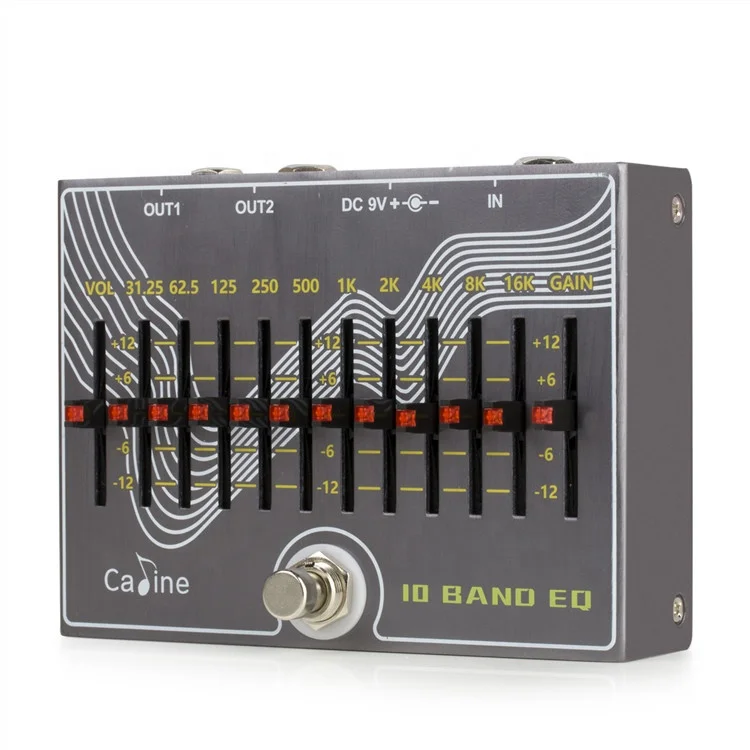 OEM педаль для гитарных эффектов Caline CP-81 10 Band EQ с громкостью/усилением