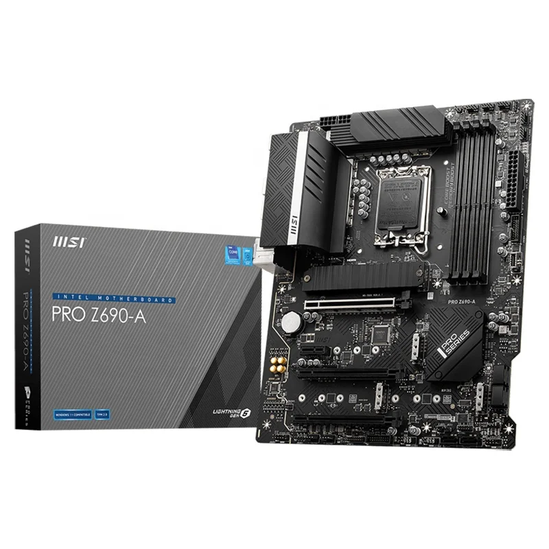Z690-A MSI PRO DDR5 LGA1700 ATX игровая материнская плата с поддержкой 12-го процессора Intel для ядра i9 i7 i5 MSI PRO Z690-A DDR5