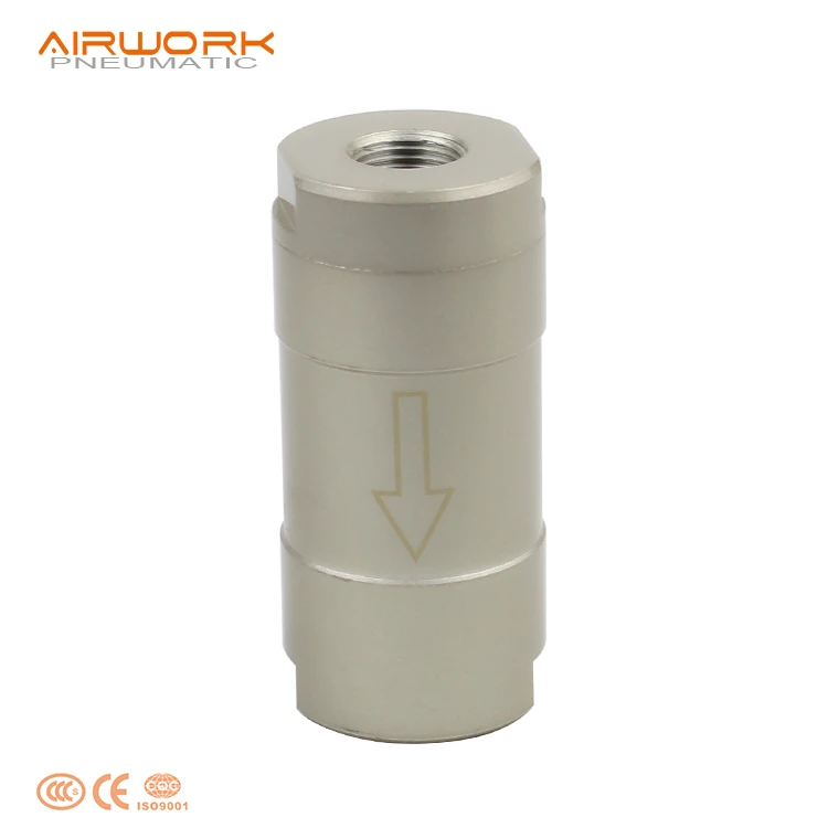 LCV series 1/8 3/8 one way union air compressor aluminium non return check valve 1 inch price