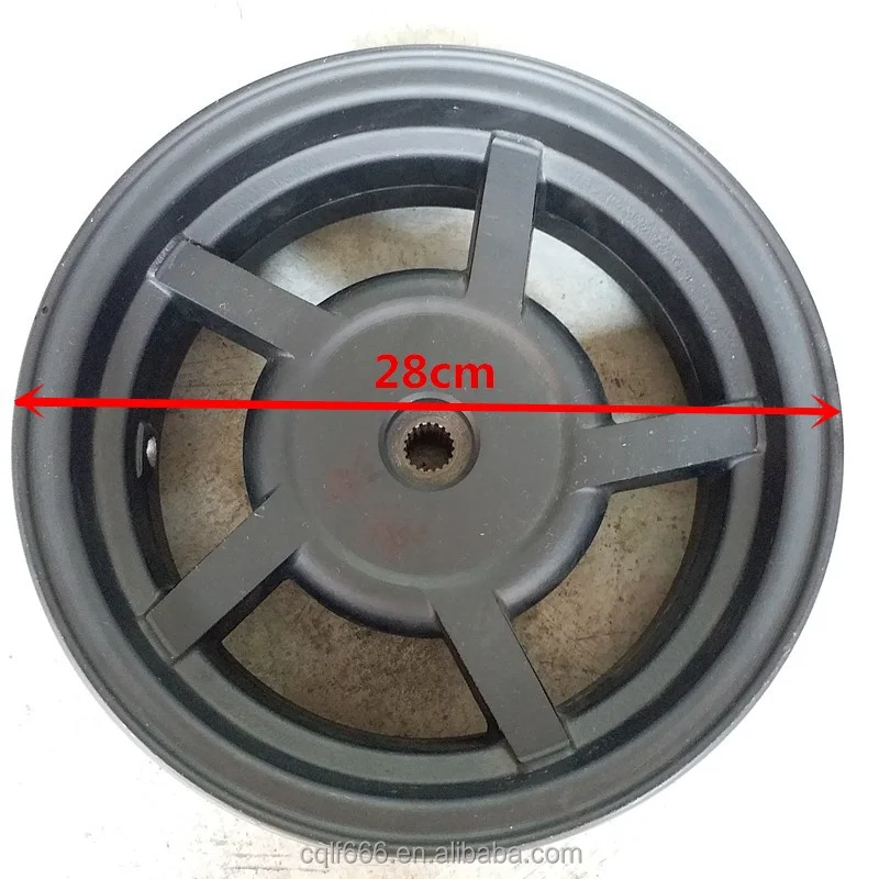 Skateboard GY6150 rear mechanical brake 10 inch steel underlay aluminum alloy drum brake hub 130-90-10 tires