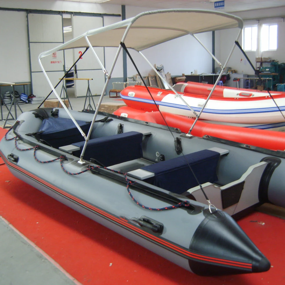 Hot Sale Quality 15.43Feet Inflatable Sport PVC Fishing Rescue Boat Dinghy