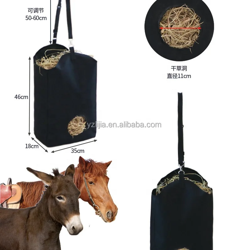Lightweight Hot Sale Slow Feeder Horse Hay Bag with Custom Logo Horse Hay Net for Equestrian sports