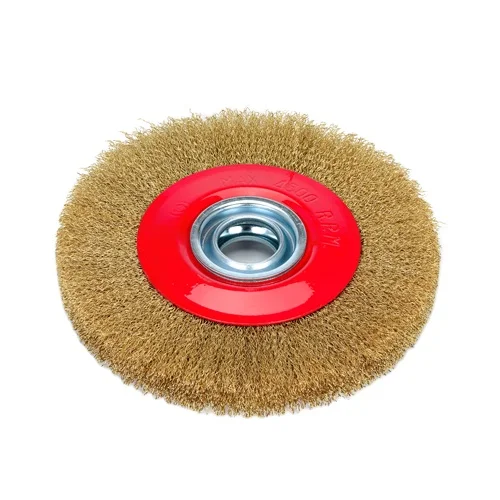 DELUN Industrial Grade Brass Wire Brush Crimped Stainless Steel Wire Rotary Drill Grinding Wheel Cleaning Brush OEM Customizable