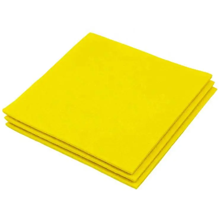 Yellow Super Absorbent Pano Dusting Floor Mop Multi-Purpose Needle Punched Wiping Rags Woven Sustainable Perforated Wipes Roll