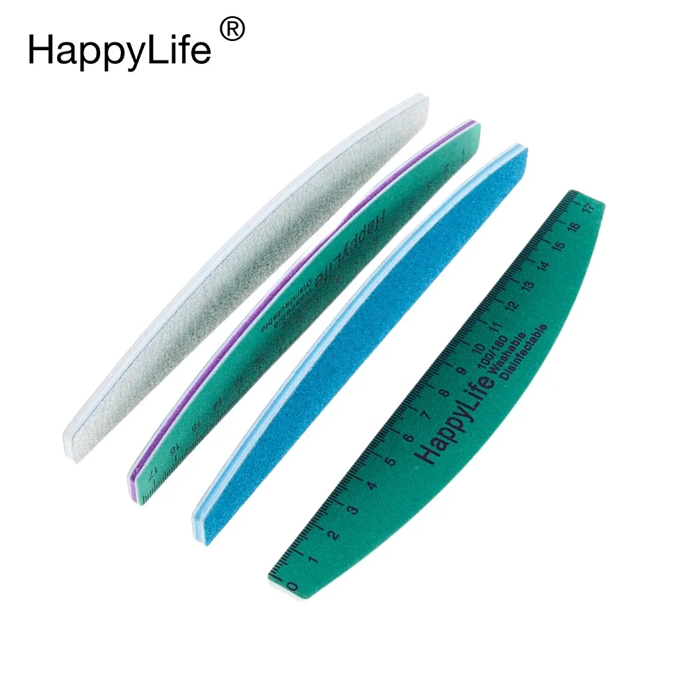 High Quality Disposable Lima Zebra Washable Grit 180 100 Emery Boards Sandpaper Nail Tools Custom Print Nail File