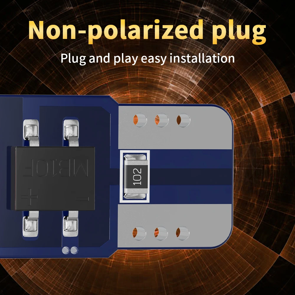 t10 12smd 3030 can bus led t10 bohlamp led t10