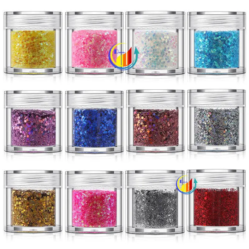 Украшения для вечеринок клейкие палочки художественная ручка очень тонкая свободная унция полиэфирная блестящая банка ногтей тумблер косметика из смолы