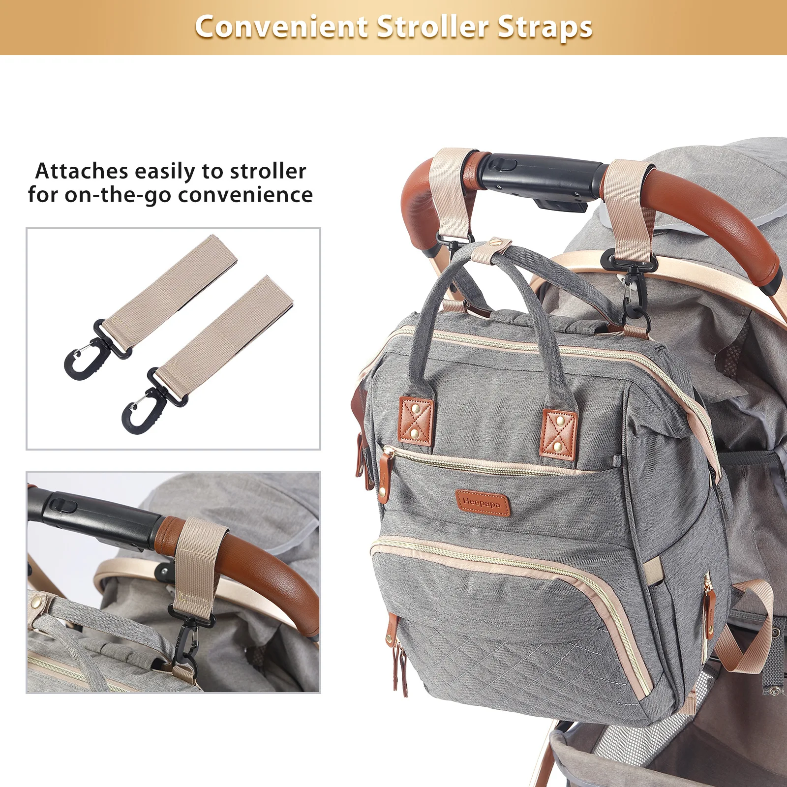Customized Large Capacity Mommy Bag Backpack Mother and Baby Bag Outdoor Travel Baby Supplies Sorting Bag