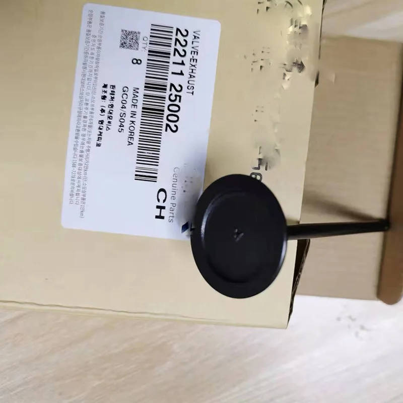 High quality custom engine valve 2221125002 2221225002 Auto Parts intake exhaust valve 22211-25002 22212-25002 for kia hyundai