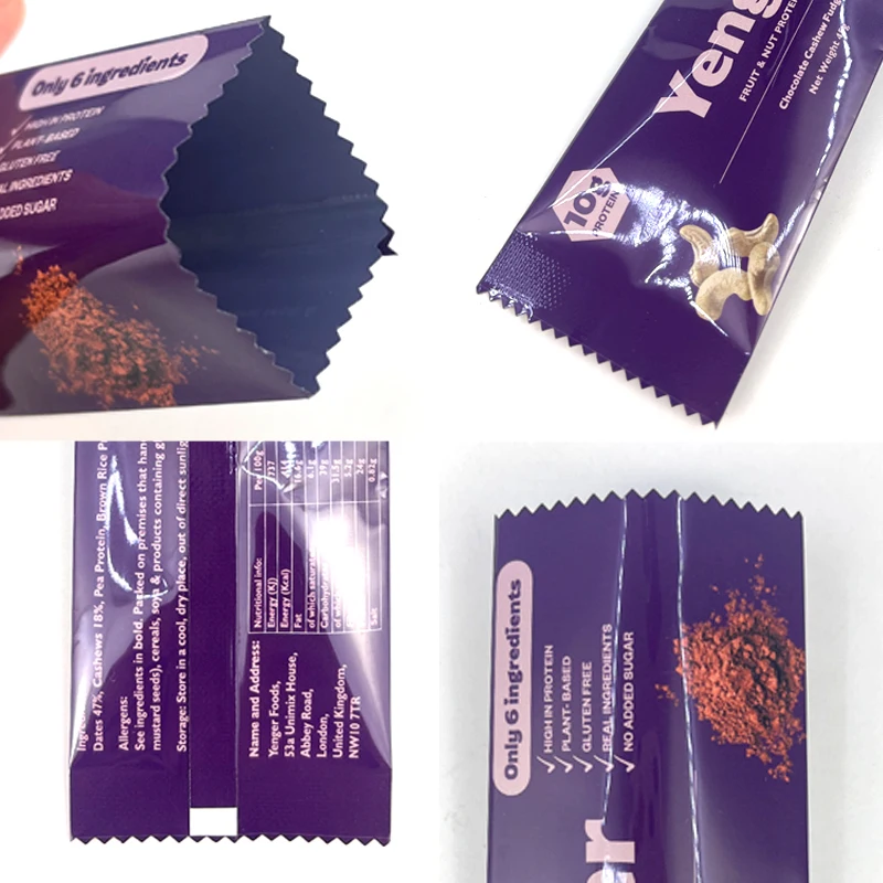 High Quality Custom Plastic Bags Mylar Bag Back Seal Pouch  For Powder Packaging Bag