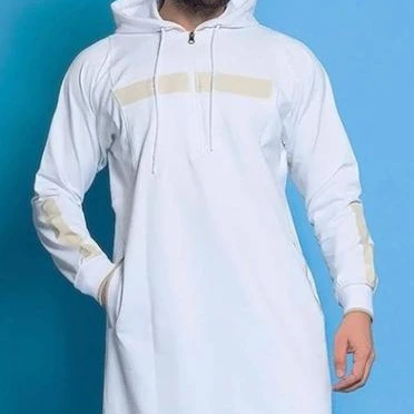 Мужские Jubba Тауб арабский джуббах Исламская длинная рубаха мусульманское длинное халаты свитер