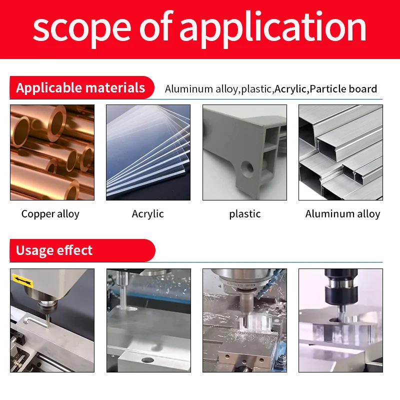 Manufacturer High Quality Hard Metal HRC 55 2 Flute Flat Bottom Metal End Mills  Aluminum Processing Milling Cutter Bit For CNC