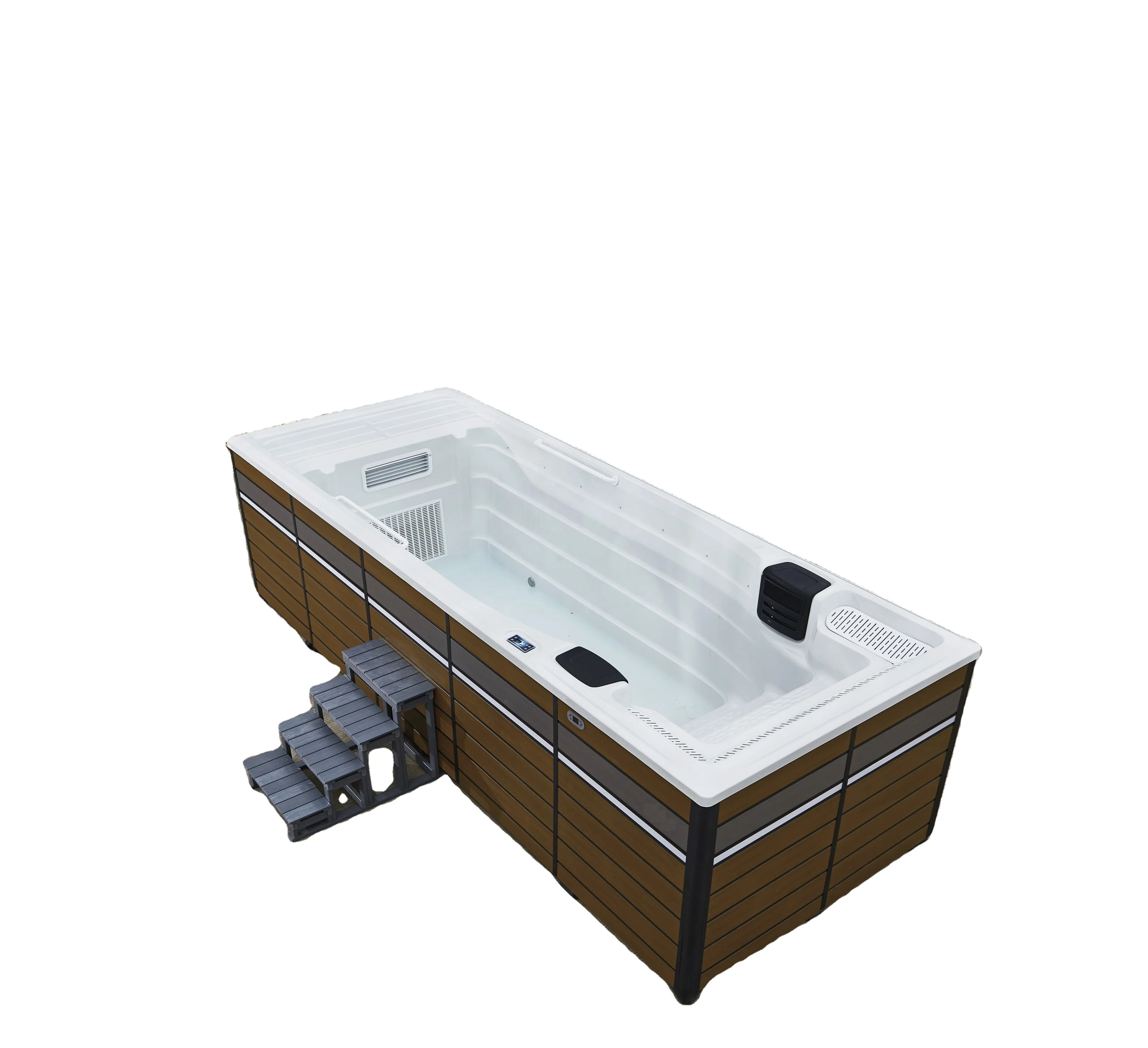 Luxurious 6 Persons Outdoor Swimming Spa Pool Acrylic Whirlpool Hydro Air Blower Bubble Massage Hot Tubs