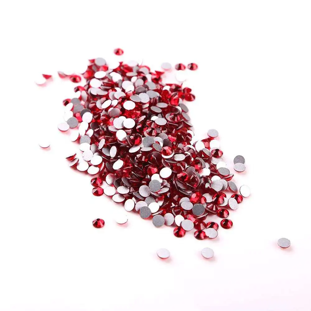 Honor of crystal SS3 Lt.Siam Non Hot Fix Rhinestones Flat Back Crystal Stones For Garment Accessary
