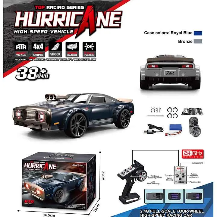 Спортивный автомобиль RTR 35 км/ч 1:16 высокоскоростной 4WD Rc Drift Car светодиодные фары 2 4 г пульт дистанционного управления игрушки для мальчиков подарок