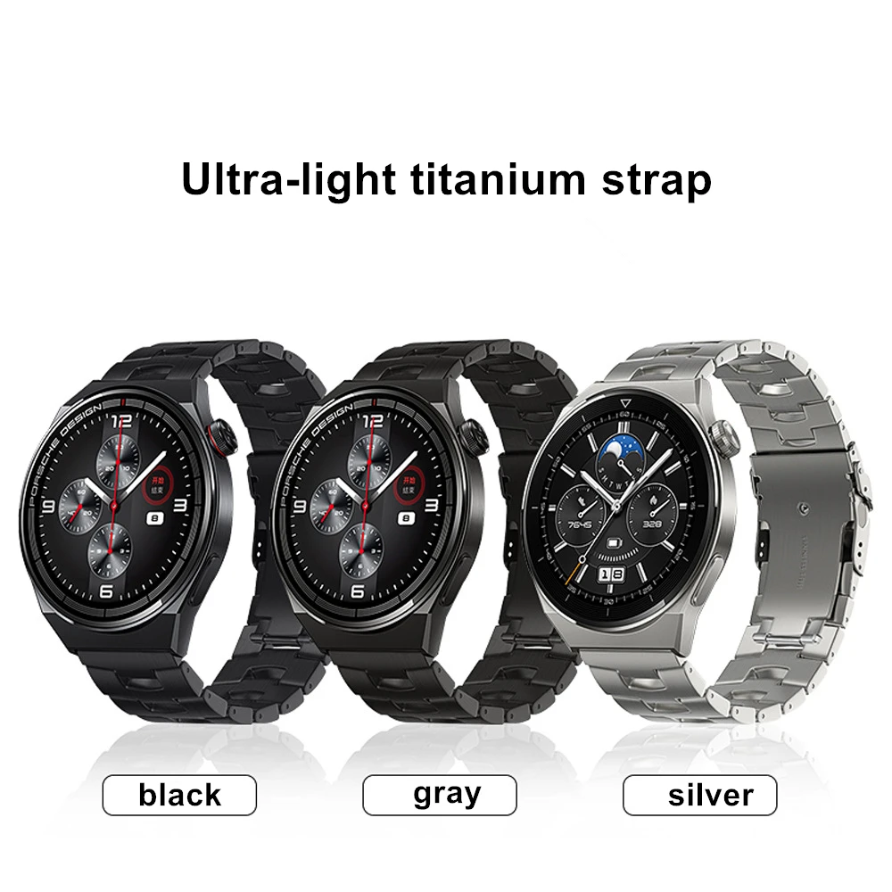 Новый ультралегкий титановый ремешок для SAMSUNG galaxy watch 3 HUAWEI gt pro аксессуары умных часов