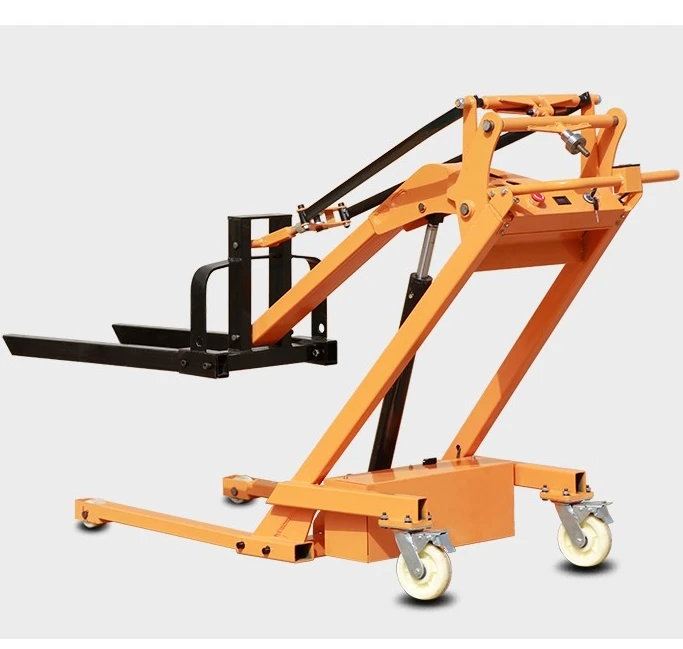 Portable battery forklift truck 4 wheels pallet jack mini forklift price