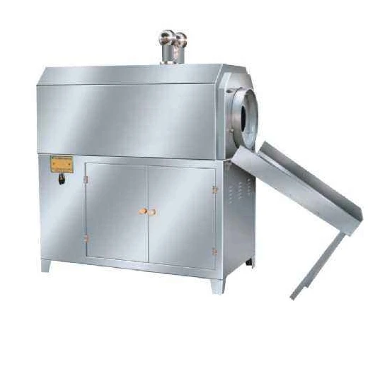 commercial automatic peanut rice flour roaster/cocoa bean roasting machine