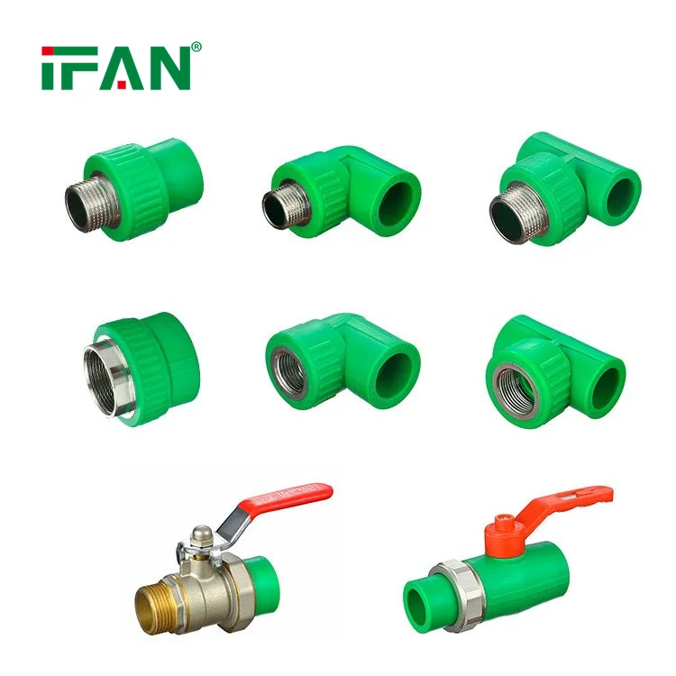 IFAN High Quality PPR Ball Valve PN25 Plumbing Materials Polypropylene PPR Pipe Fittings