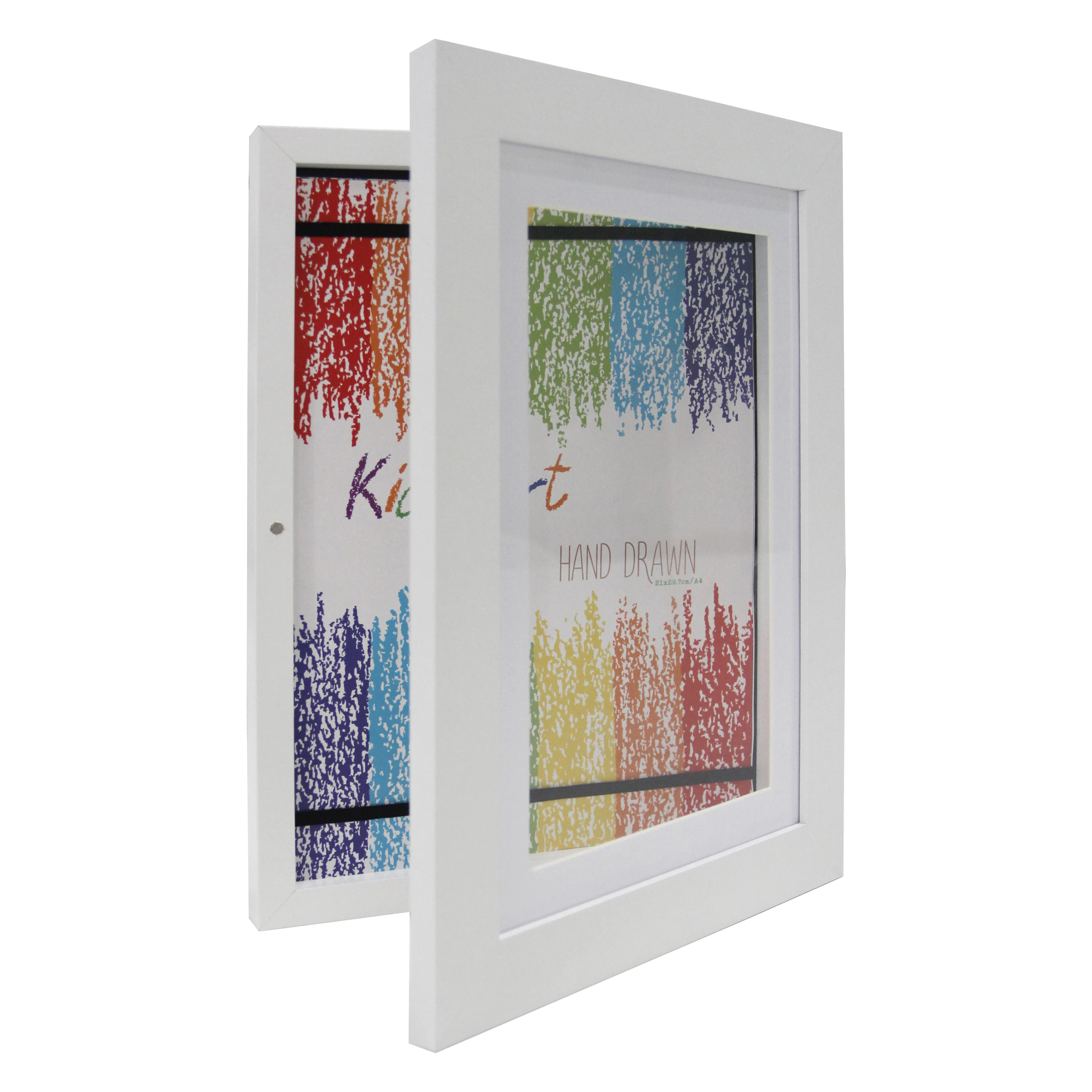 Kids Artwork Picture Frame Kid Art Frame Wooden with Shatter Resistant Glass Changeable Horizontal & vertical