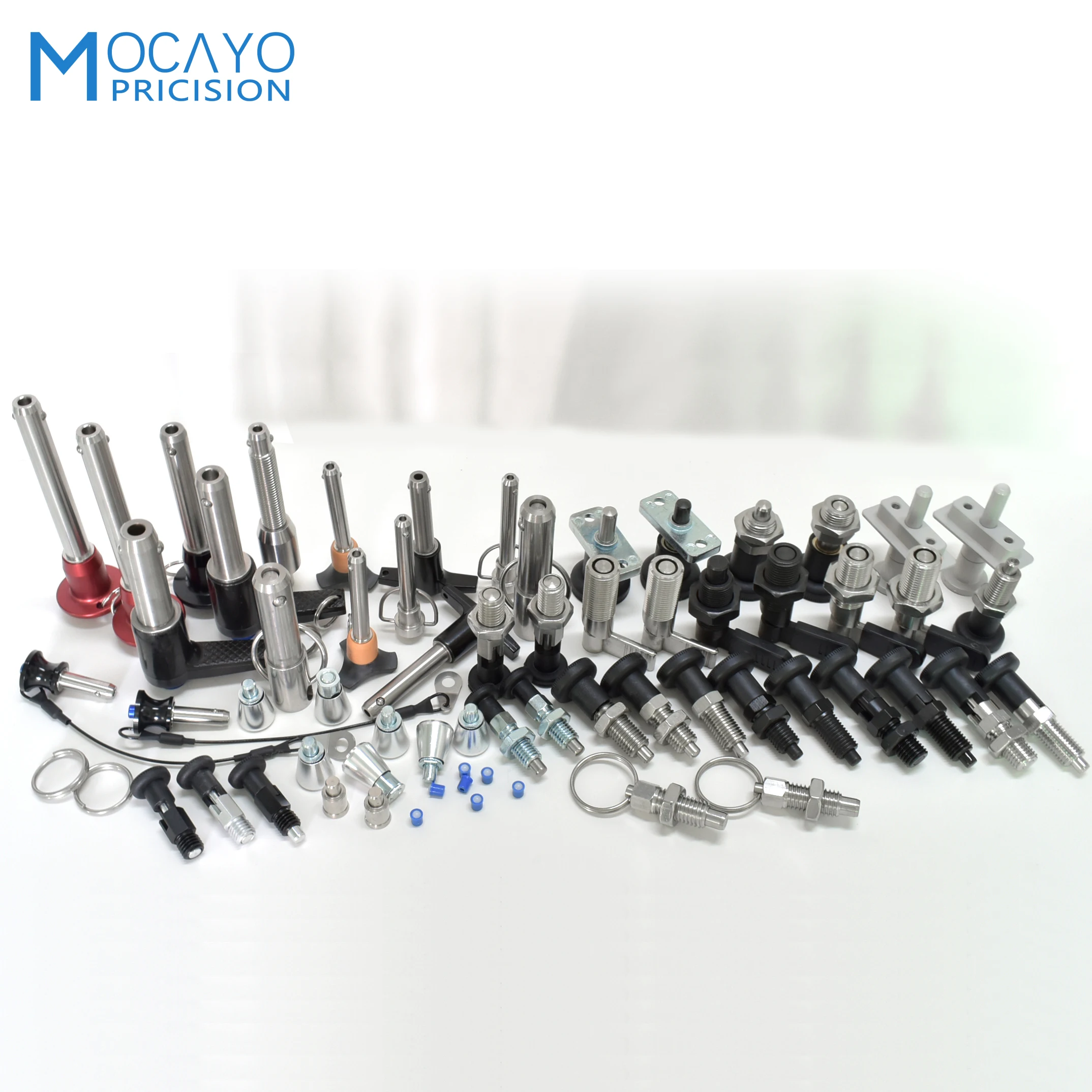 Professional production line array diameter 6/8/10 ball lock pin with anti-loss rope quick release lock pin