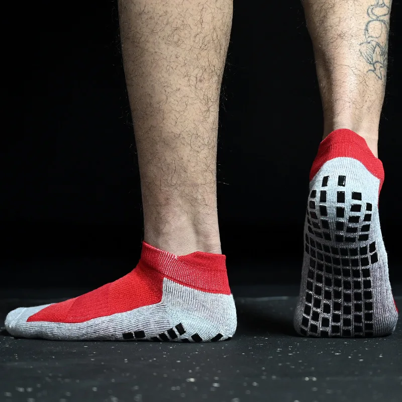 2020 Newest Anti-slip Ankle Boat Low Cut Sports Soccer Socks Short Football Grip Sox Meias