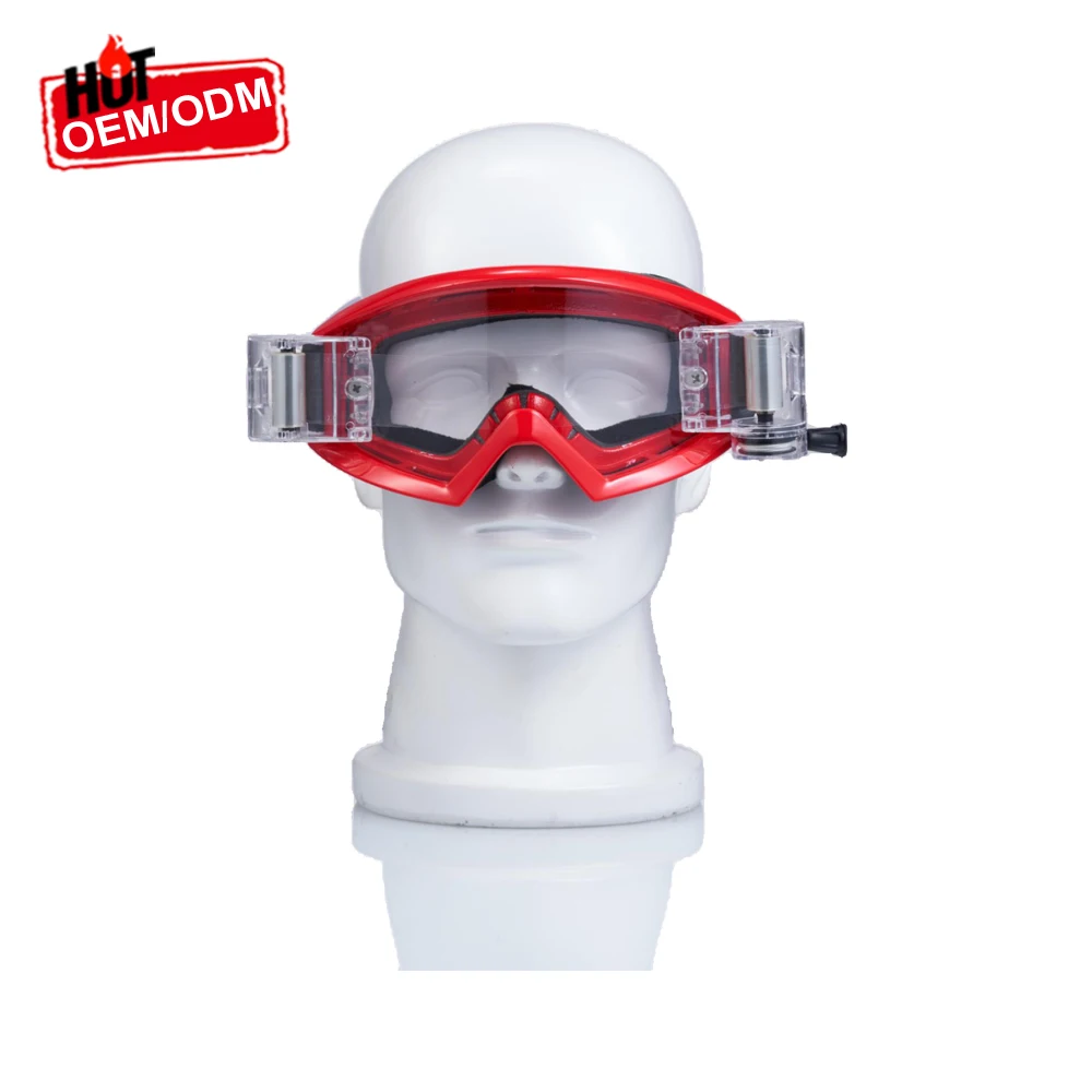 Camouflage Motocross goggles Mirrors Flexible Durable TPU Frame Adjustable Clear Vision Motorcycle Goggles For Adults Children