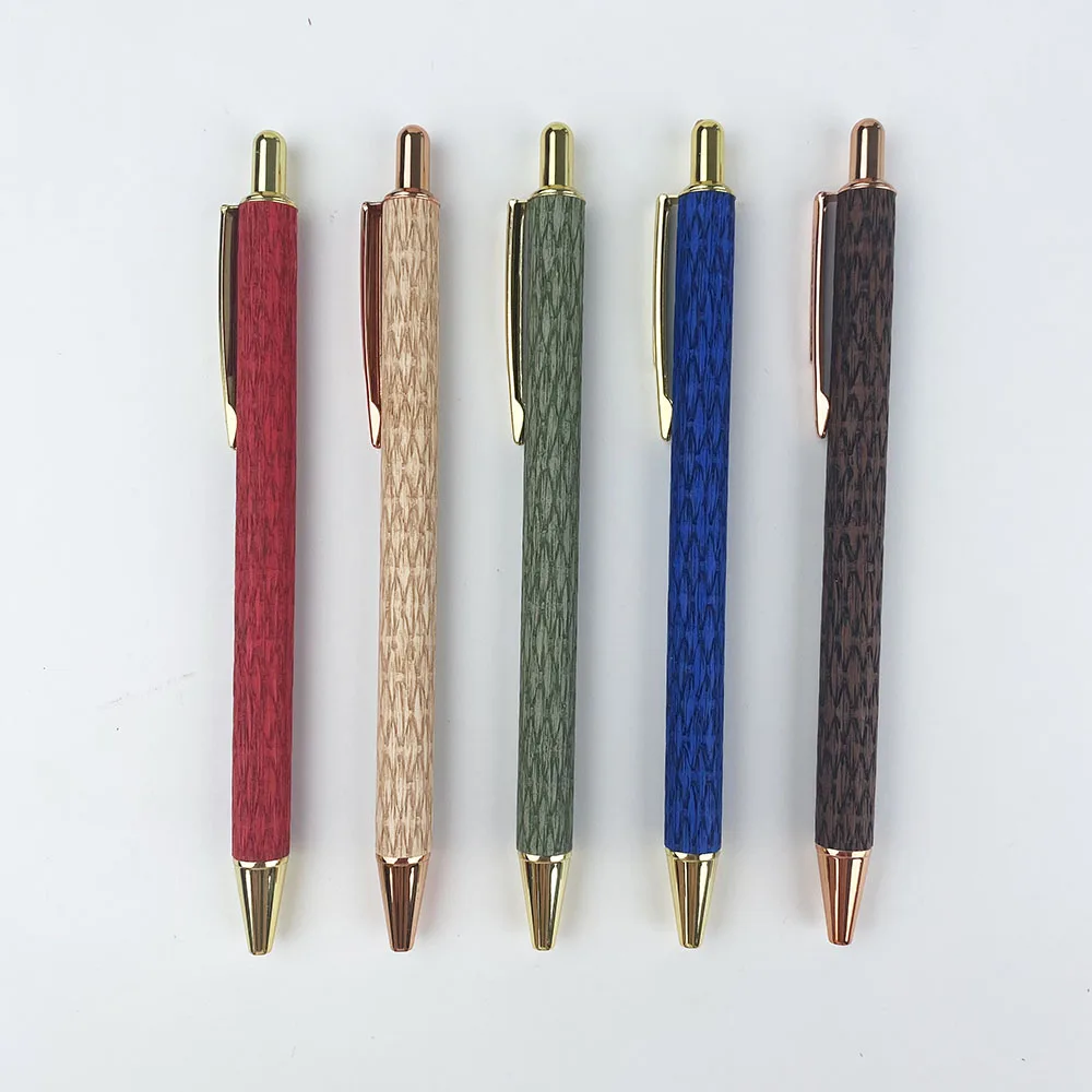 YF Fine-Point DIY Metal pen holder wrapped leather material fine metal Pen Metal Tool for Crafting Designing