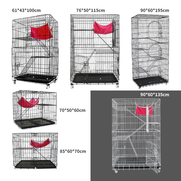 Iron wire high quality pet kennel animal dog cage large cat cages
