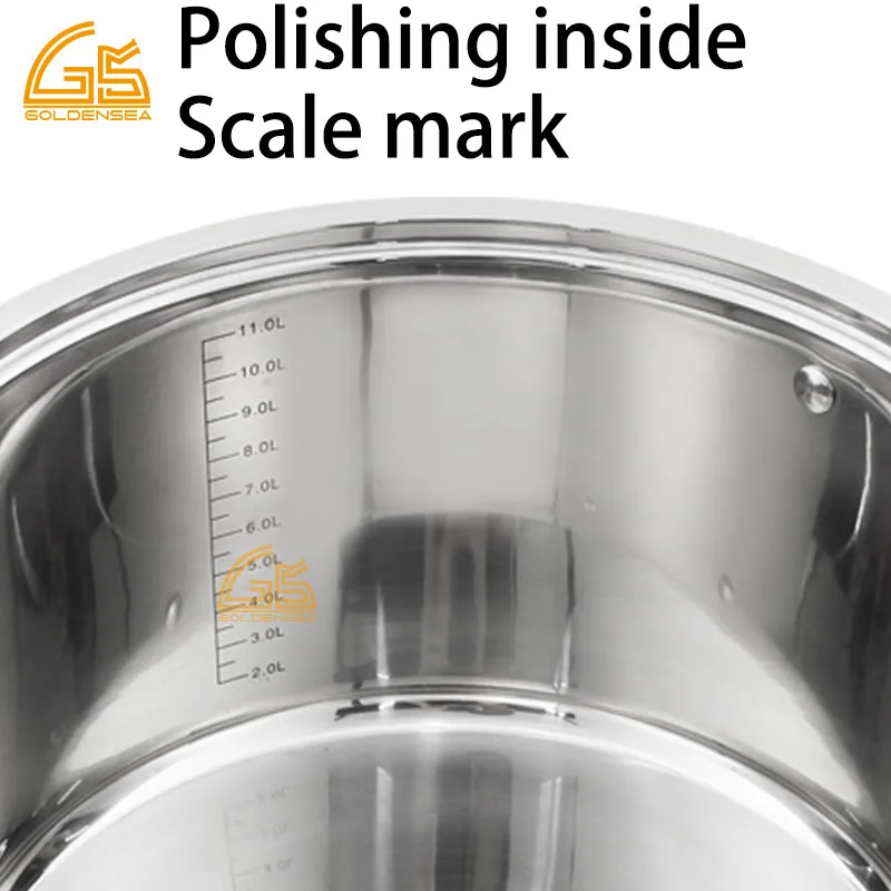 conjunto de panela inox kitchen utensils 12pcs white all cald heavy hot ware cooking stainless steel pots cookware sets