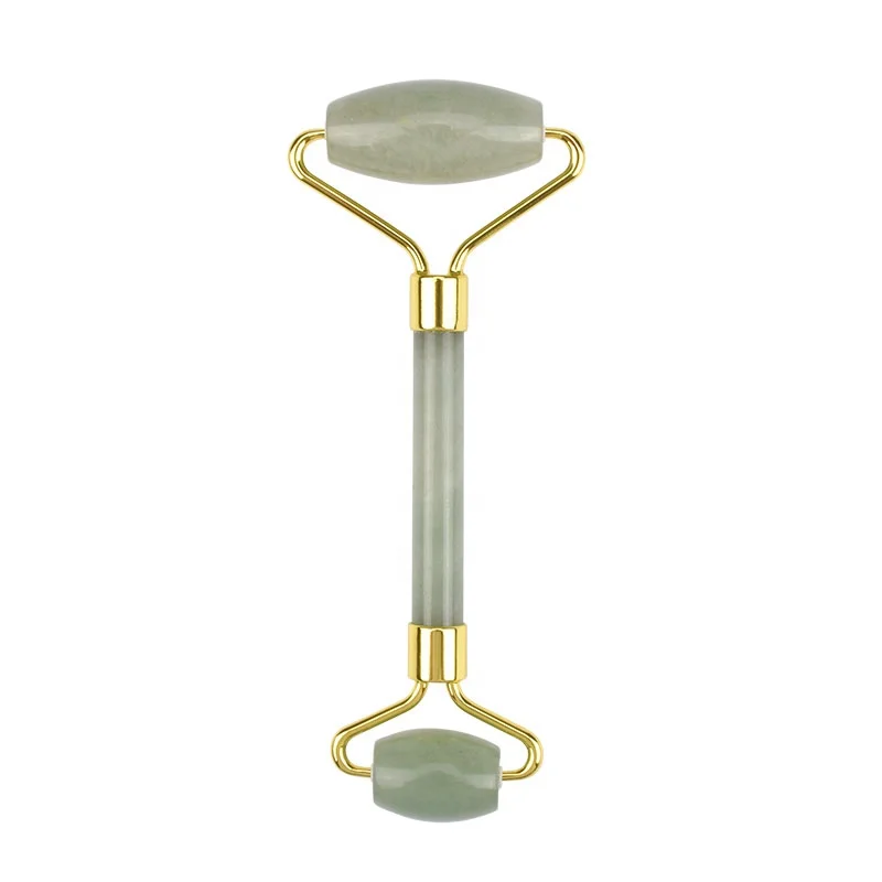 Mushang Wholesale Jade Face Massager Rouleau Jade Facial Massage Tool Green Aventurine Jade Roller