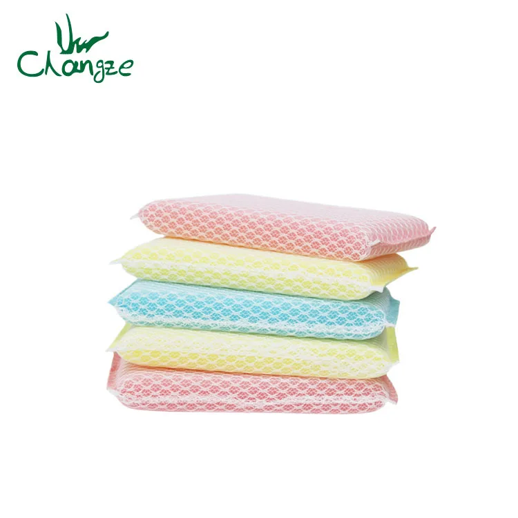 Household Cleaning Mesh Sponge Fabric,Nylon Mesh Sponge For Cleaning