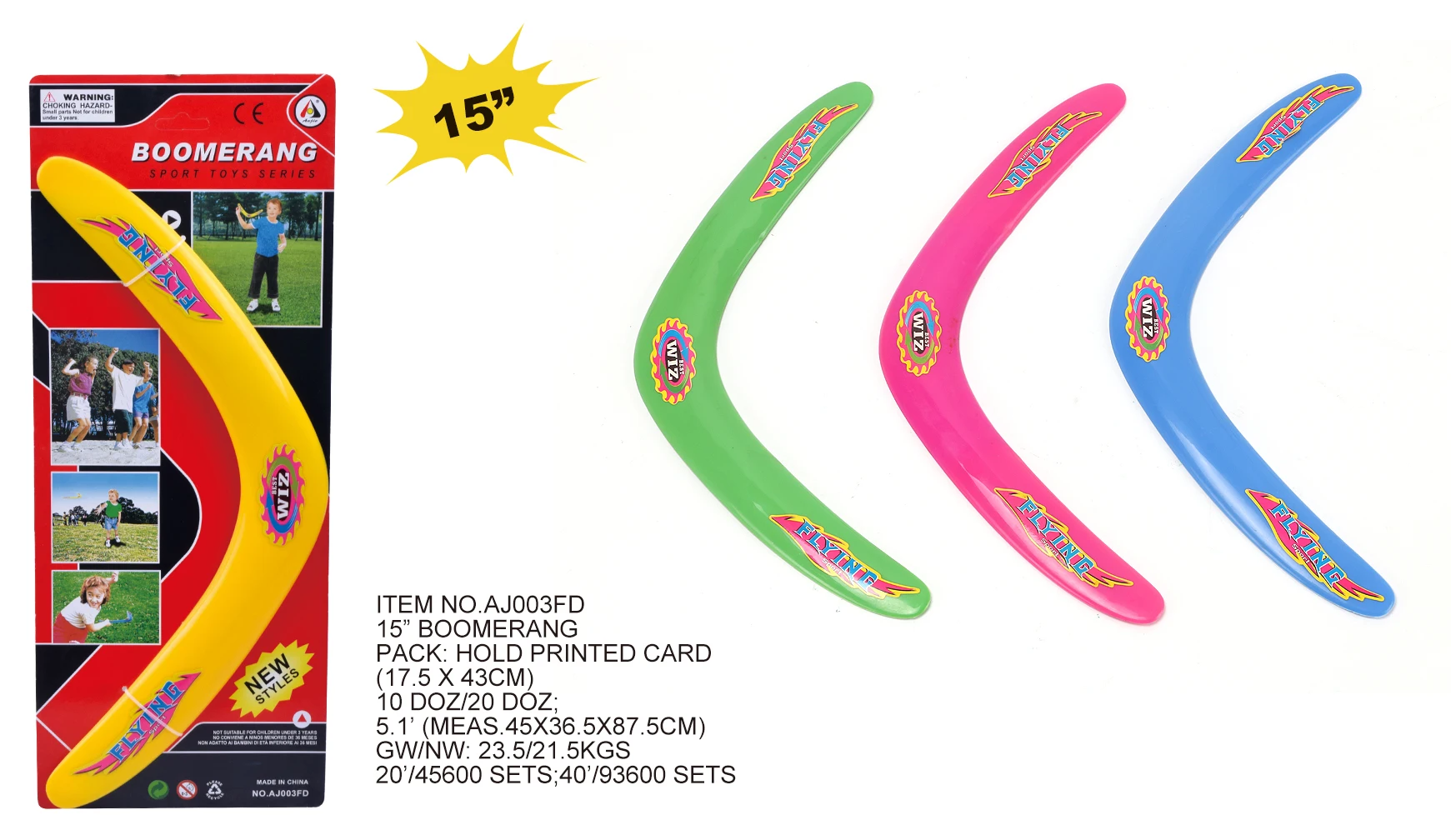 15 inch Flying Disc toys game plastic flying disc sport outdoor game for kids play