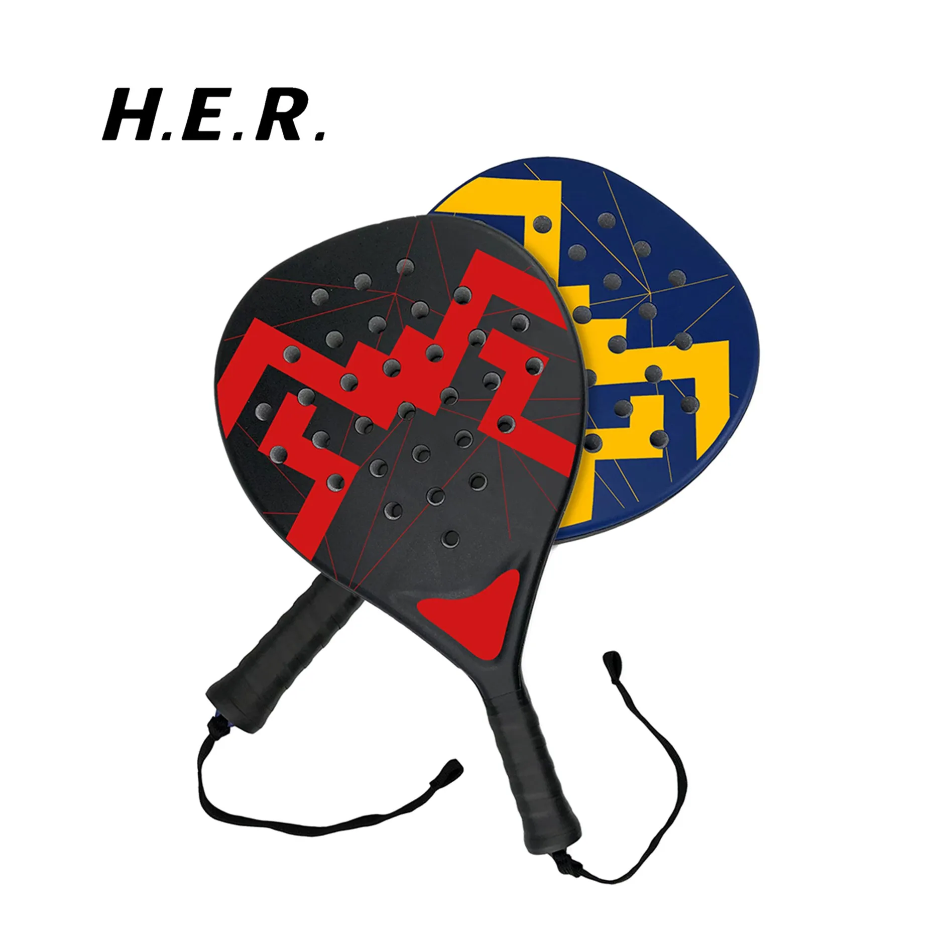 Unique Design Lightweight Padel Racket Cage Tennis Racket Board-Type Beach Tennis Racket