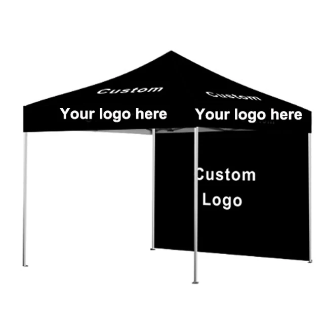 Promotion Exhibition Display Waterproof Easy Pop Up Folding Gazebo  3x3 Tent Canopy Custom Aluminum Frame Tents for Events