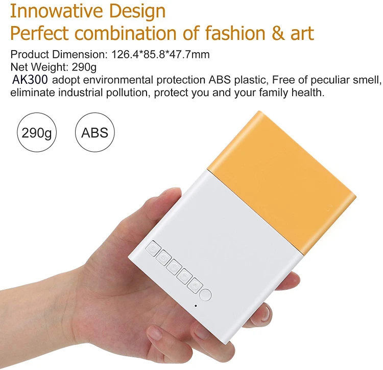 AK300 320*240p video beamer  home cinema theater 600 lumen mini pocket portable lcd smart projectors