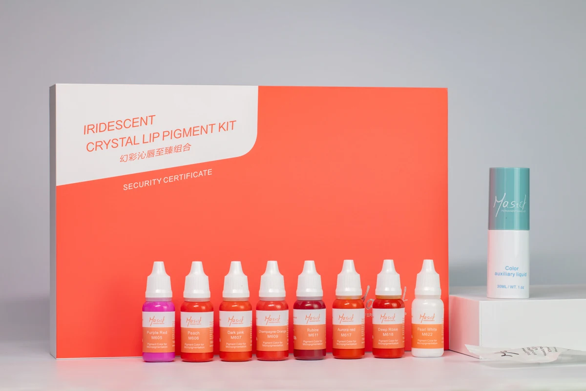 MASTOR Candy Lip Permanent Makeup Tattoo Color/Lip Pigment Kit for PMU Lip Brush Service