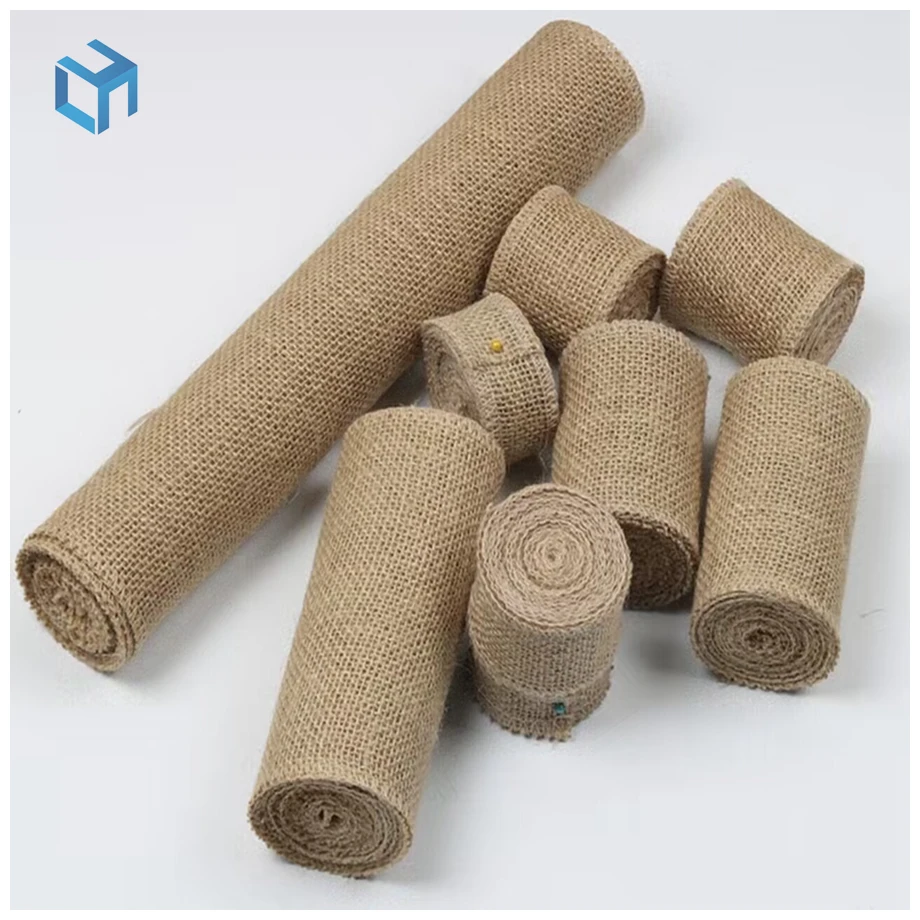 100% natural burlap fabric factory customized jute fabric jute linen table cloth for packing bag jute cloth fabric